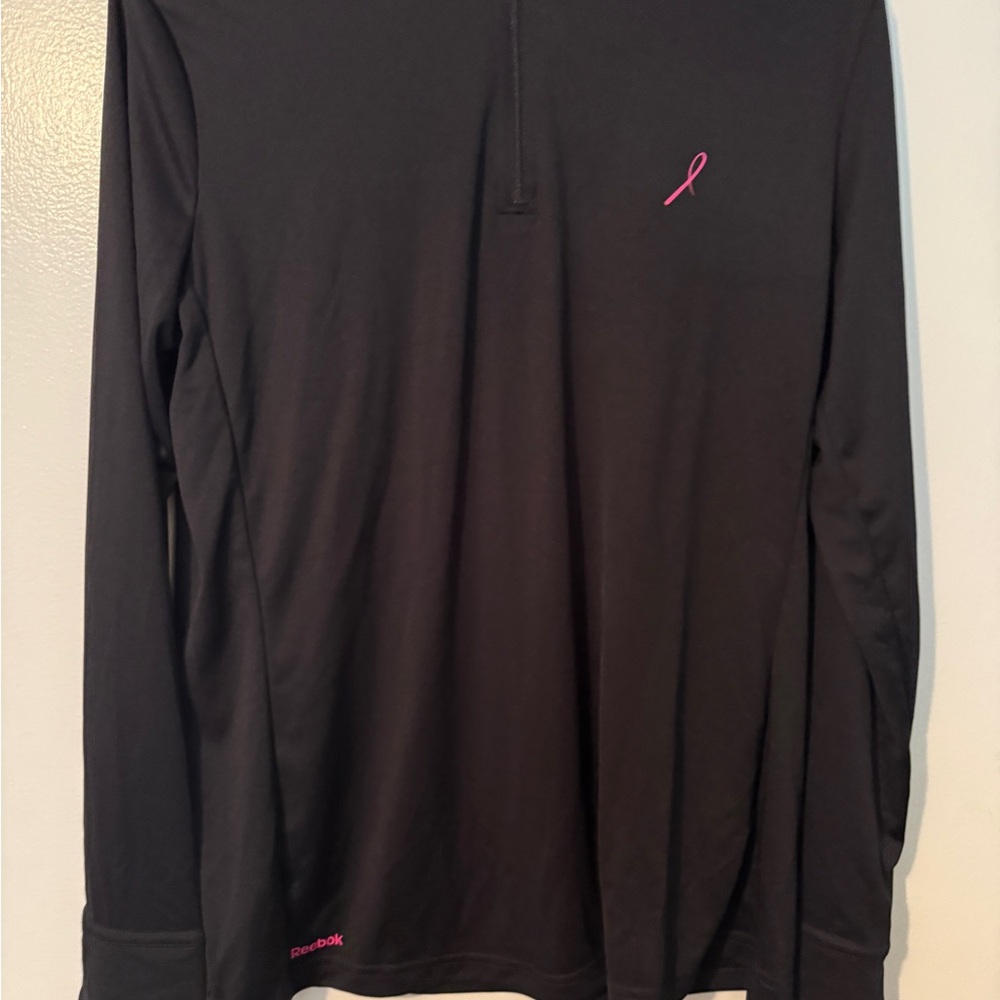 Reebok Black Performance Jacket with Pink Detail
